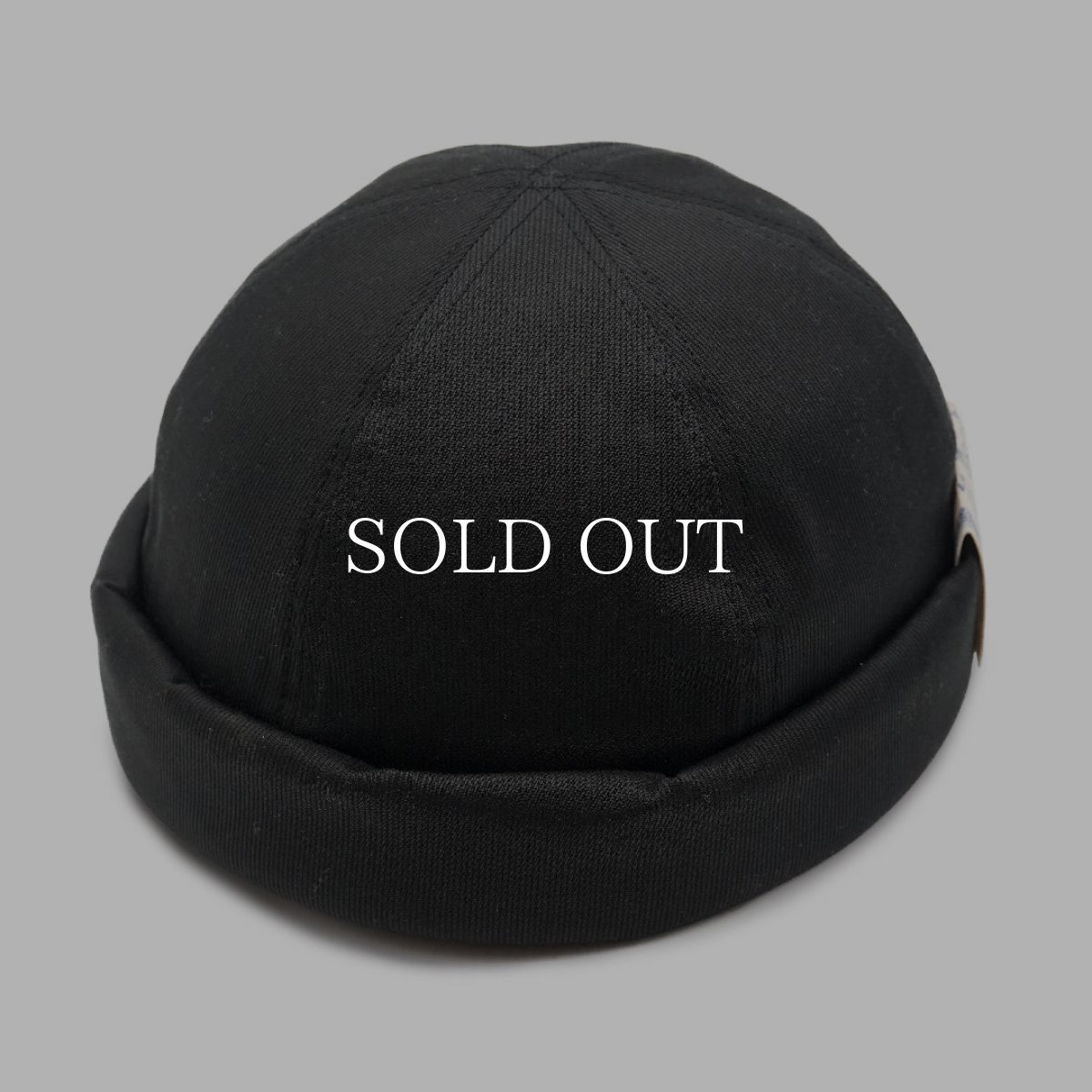 画像2: THE H.W.DOG&CO.  PIQUE ROLL CAP (BLACK) (2)