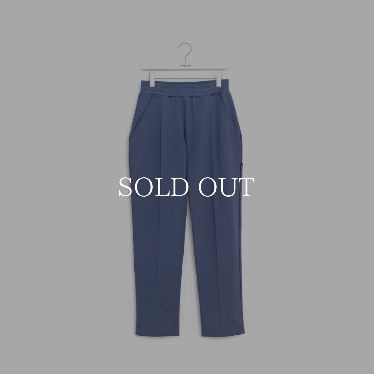画像1: APPLEBUM  Center Pleats Sweat Pants (Blue Gray) (1)