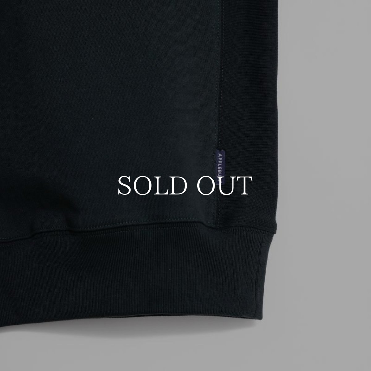 画像13: APPLEBUM  Solid Color Half Zip Sweat (Dark Green) (13)