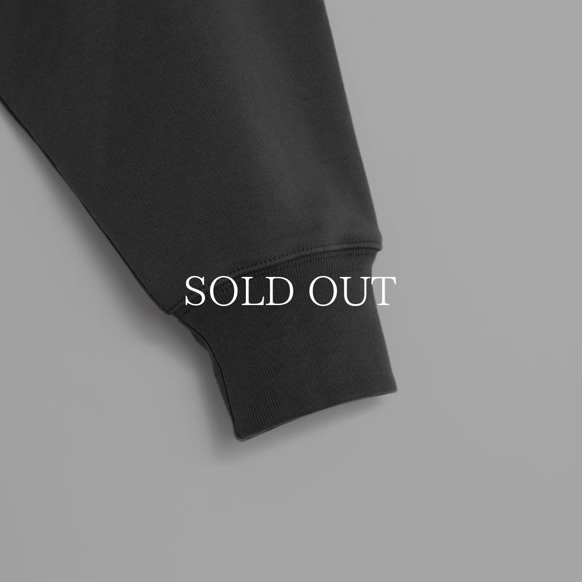 画像12: APPLEBUM  Solid Color Half Zip Sweat (Charcoal) (12)