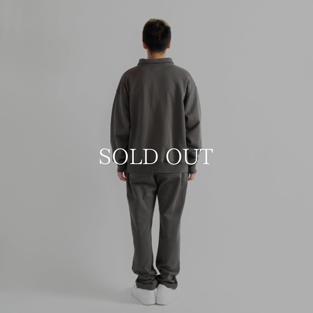 画像7: APPLEBUM  Center Pleats Sweat Pants (Charcoal) (7)