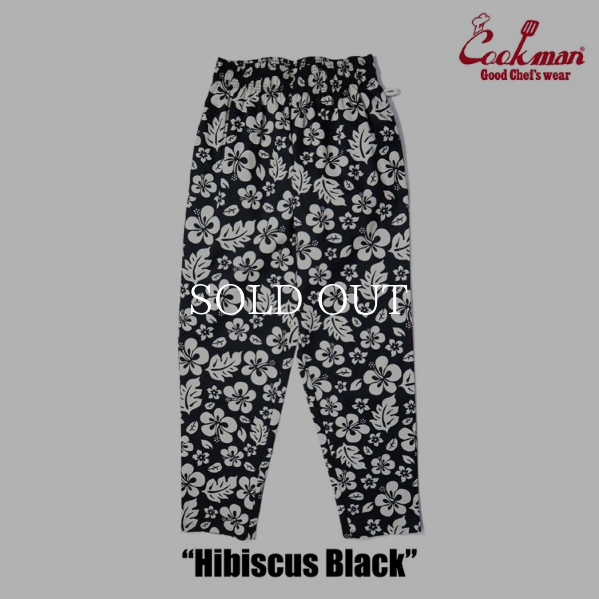 画像3: COOKMAN  Chef Pants Hibiscus (Black) (3)