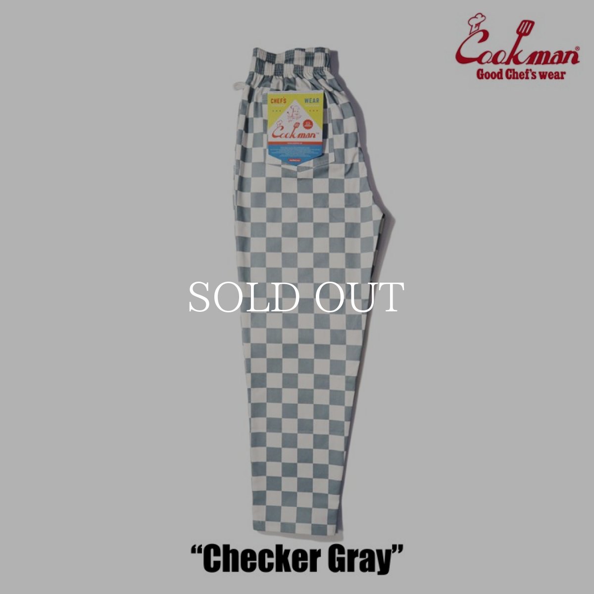 画像2: COOKMAN  Chef Pants Checker (Gray) (2)