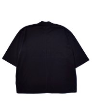 画像2: MINEDENIM  Smooth Mockneck Half Sleeve T-SH (BLK) (2)