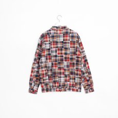 画像6: APPLEBUM  Madras Patchwork Zip Up Shirt Jacket (Red) (6)