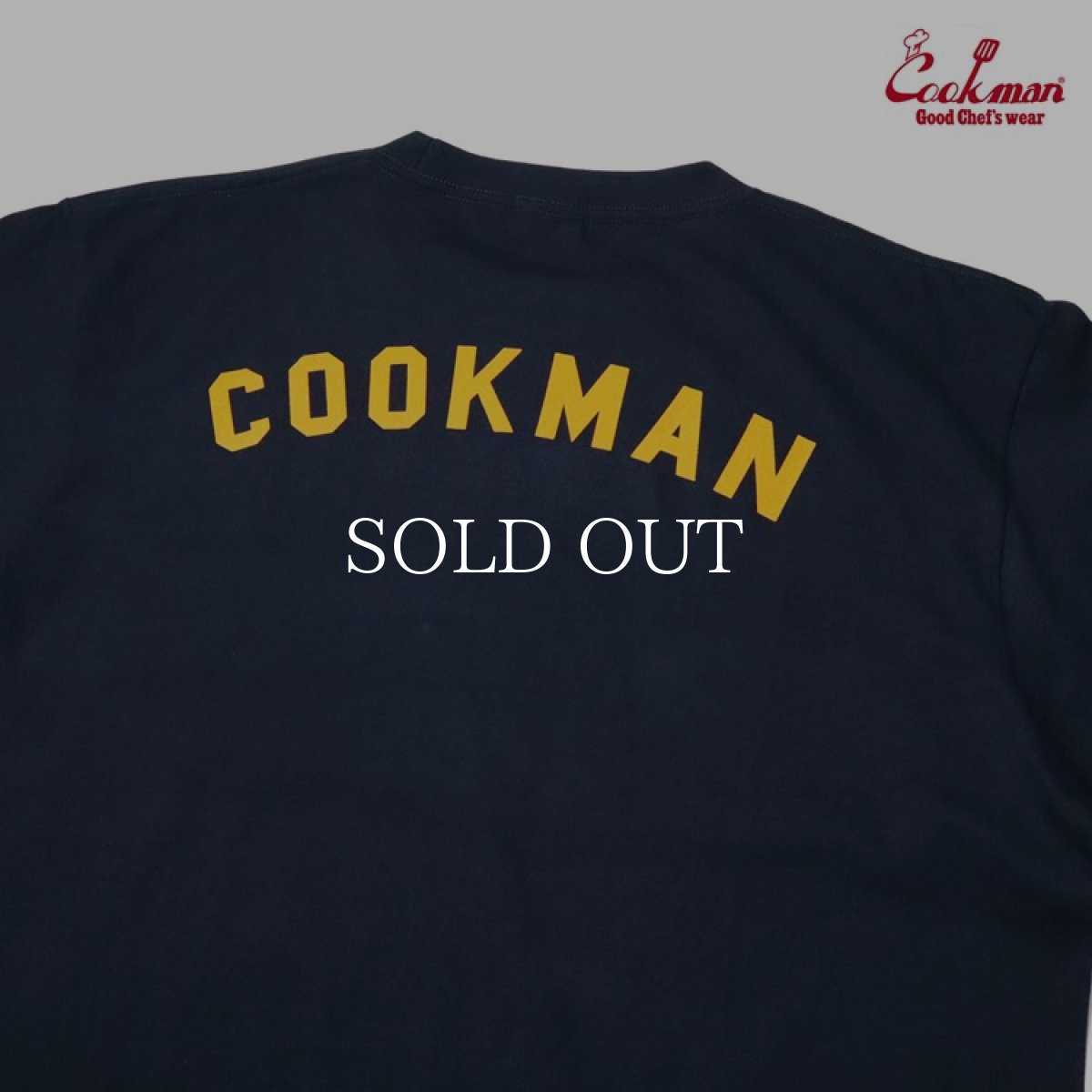 画像4: COOKMAN  Tシャツ Flock Team Logo (Navy) (4)