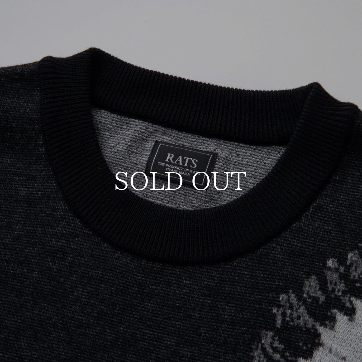 画像3: RATS  INDIAN JAQUARD LS KNIT (BLACK) (3)