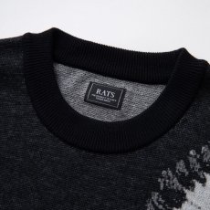 画像3: RATS  INDIAN JAQUARD LS KNIT (BLACK) (3)