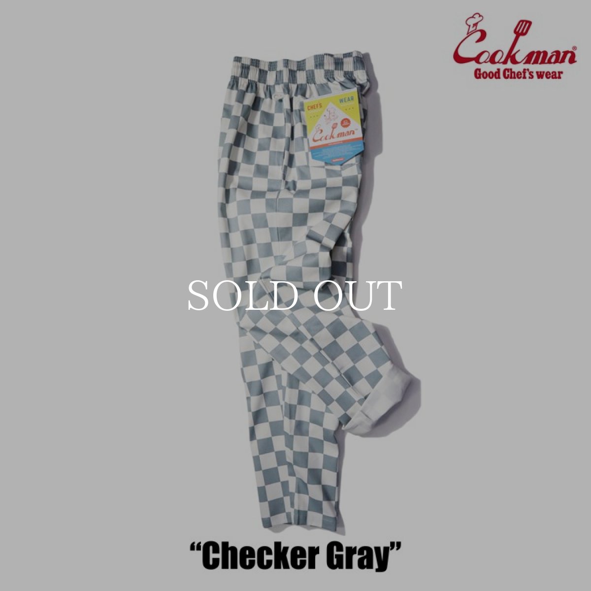 画像10: COOKMAN  Chef Pants Checker (Gray) (10)