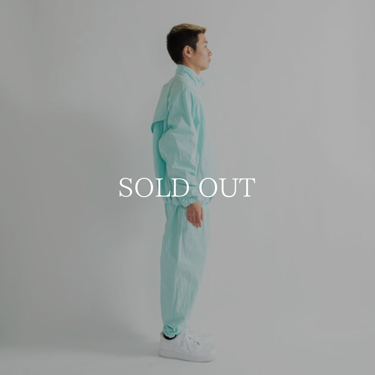 画像6: APPLEBUM  Dyed Cotton Nylon Track Pants (Turquoise) (6)