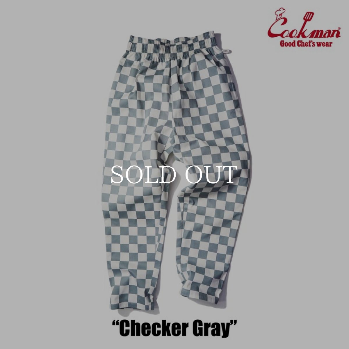 画像11: COOKMAN  Chef Pants Checker (Gray) (11)