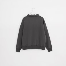 画像8: APPLEBUM  Solid Color Half Zip Sweat (Charcoal) (8)