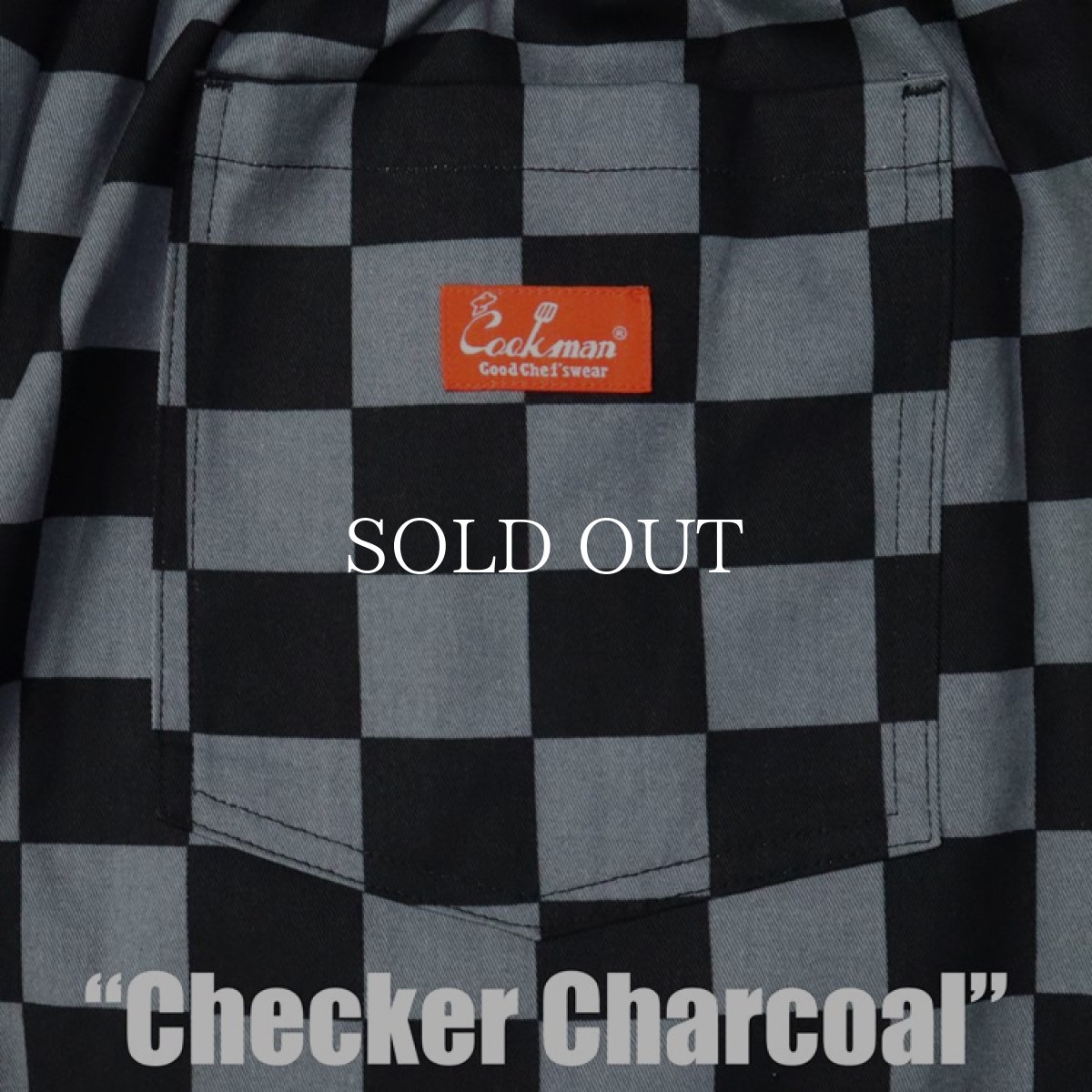 画像7: COOKMAN  Chef Pants Checker (Charcoal) (7)