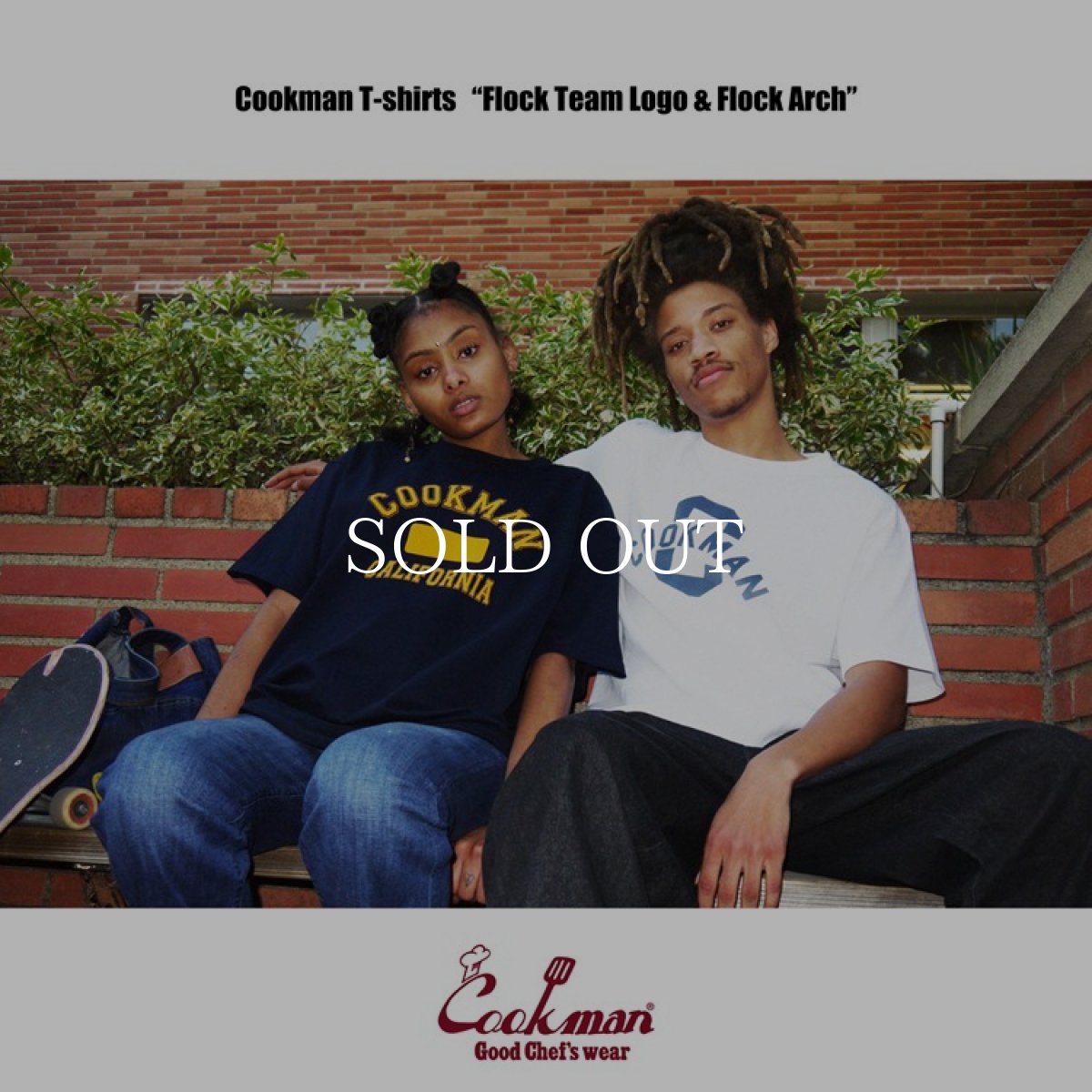 画像9: COOKMAN  Tシャツ Flock Team Logo (Navy) (9)