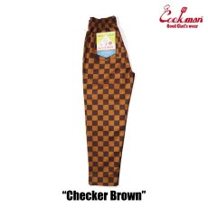 画像2: COOKMAN  Chef Pants Checker (Brown) (2)