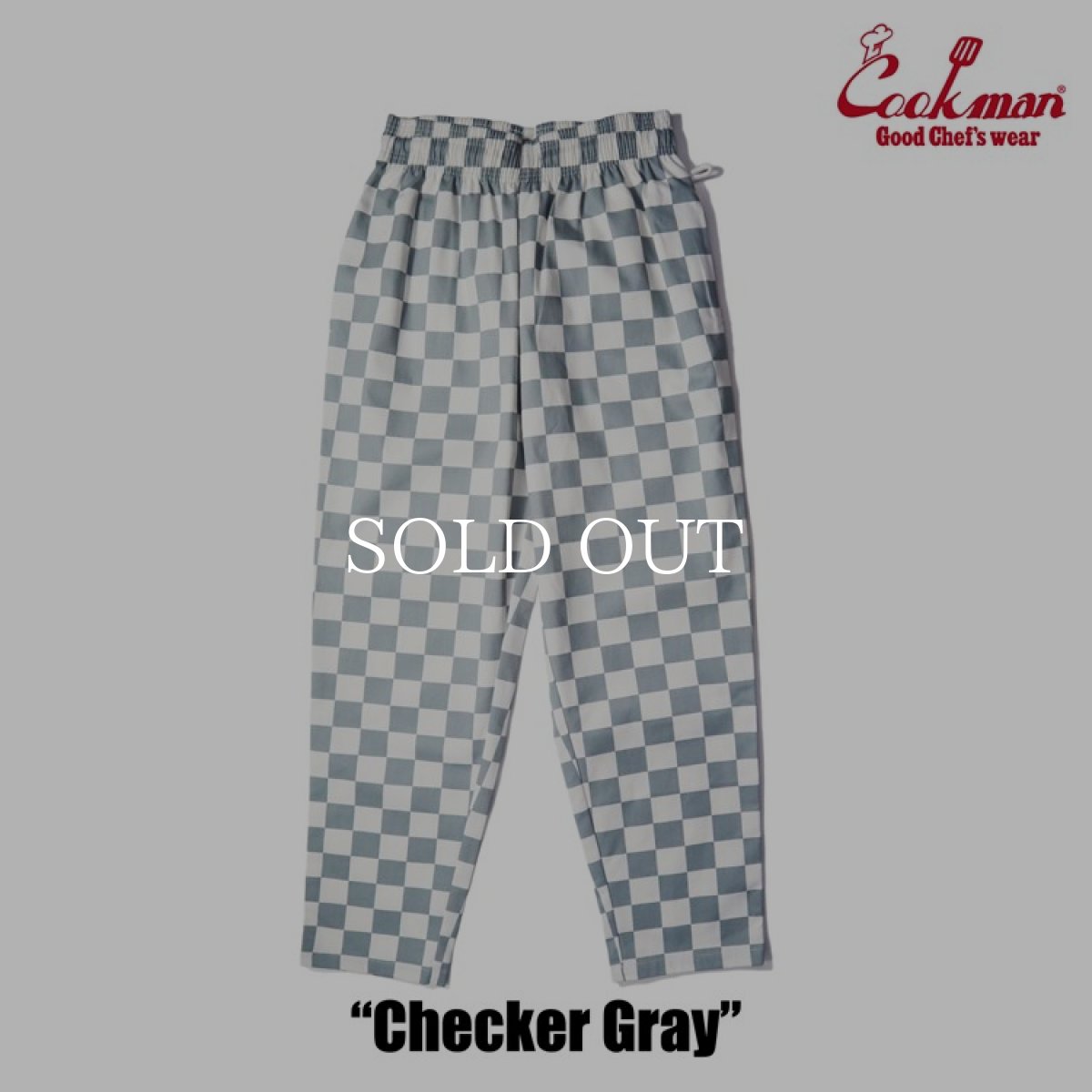 画像4: COOKMAN  Chef Pants Checker (Gray) (4)