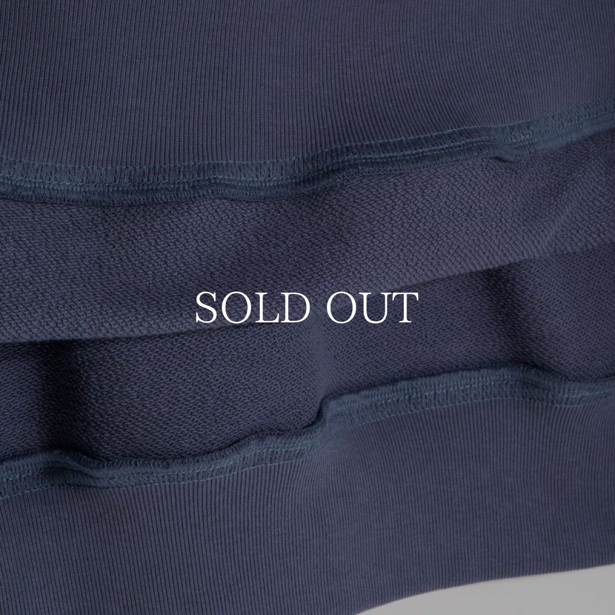 画像14: APPLEBUM  Solid Color Half Zip Sweat (Blue Gray) (14)