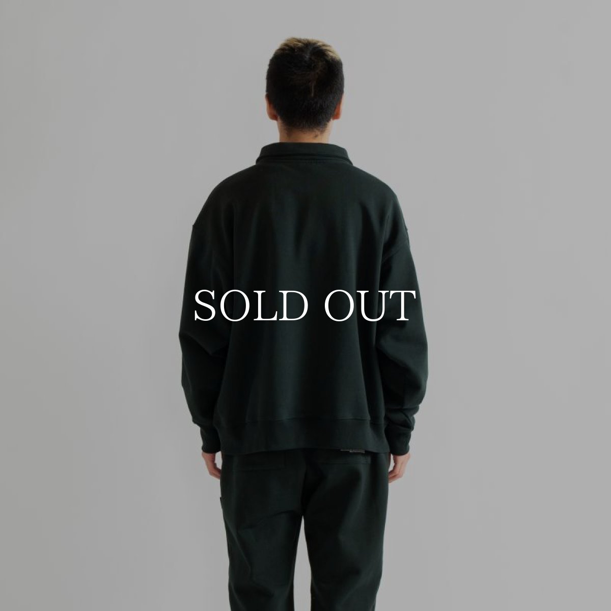 画像4: APPLEBUM  Solid Color Half Zip Sweat (Dark Green) (4)