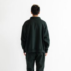 画像4: APPLEBUM  Solid Color Half Zip Sweat (Dark Green) (4)