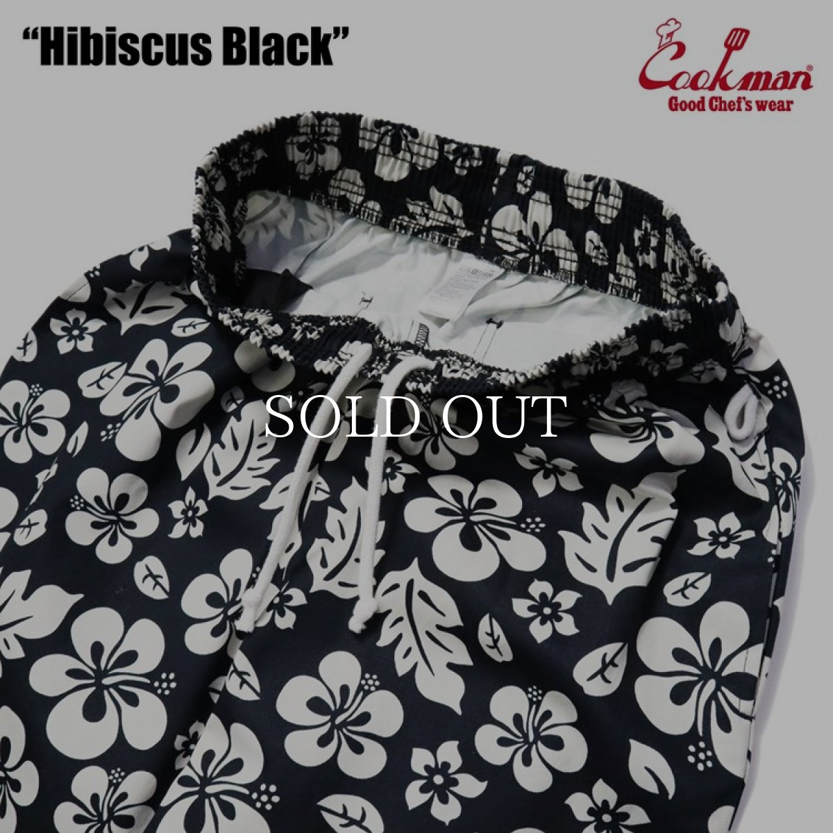 画像5: COOKMAN  Chef Pants Hibiscus (Black) (5)