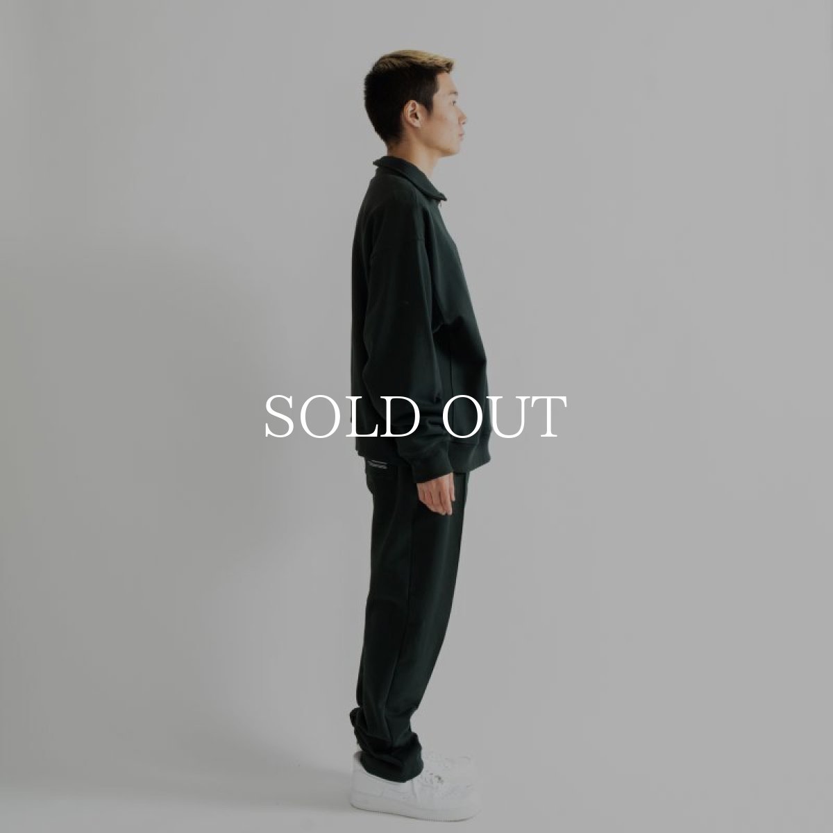 画像6: APPLEBUM  Center Pleats Sweat Pants (Dark Green) (6)