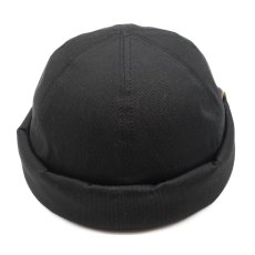 画像1: THE H.W.DOG&CO.  PIQUE ROLL CAP (BLACK) (1)