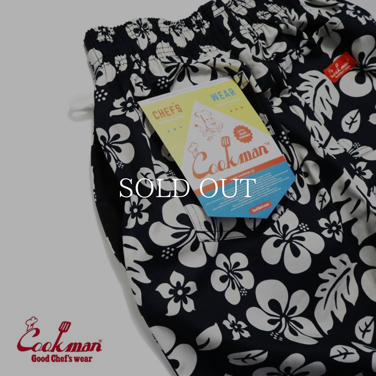 画像9: COOKMAN  Chef Pants Hibiscus (Black) (9)