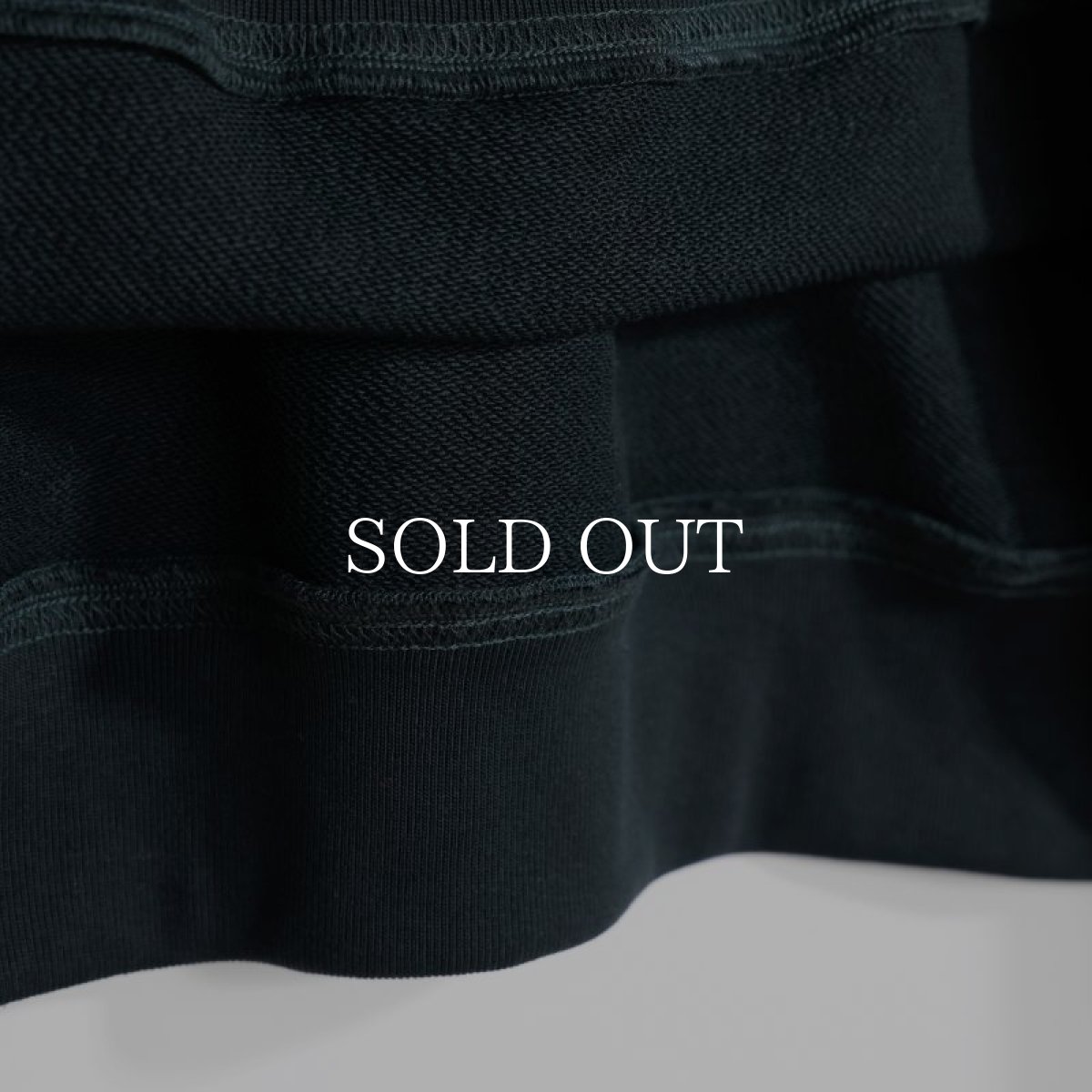 画像14: APPLEBUM  Solid Color Half Zip Sweat (Dark Green) (14)