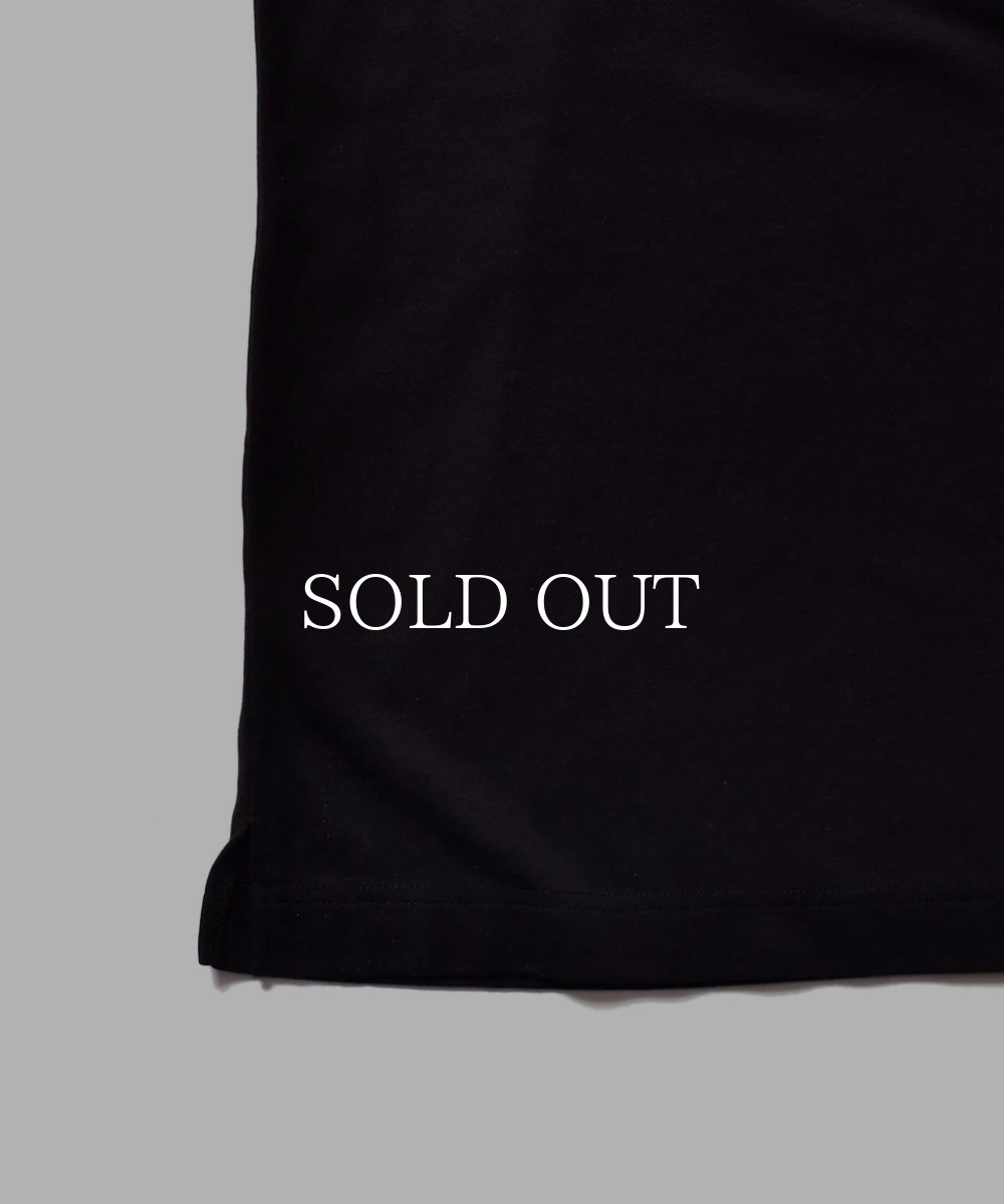 画像5: MINEDENIM  Smooth Mockneck Half Sleeve T-SH (BLK) (5)