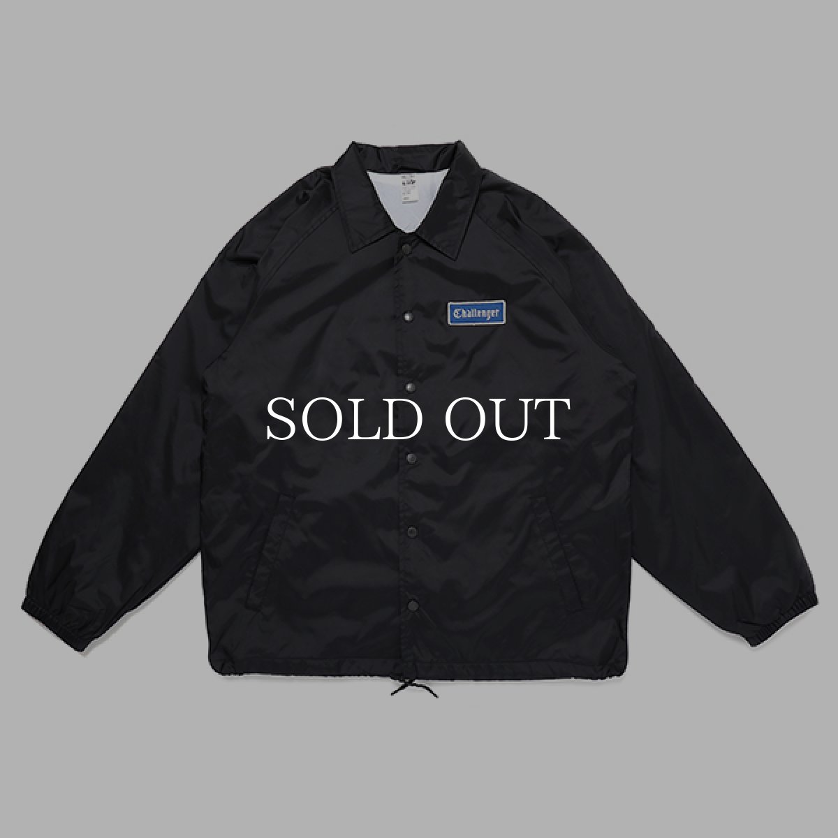 画像1: CHALLENGER  LOGO COACH JACKET (BLACK) (1)