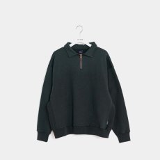 画像1: APPLEBUM  Solid Color Half Zip Sweat (Dark Green) (1)