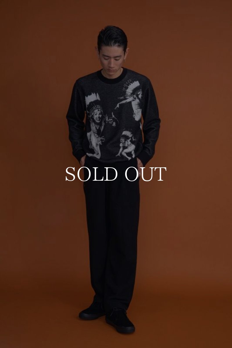 画像6: RATS  INDIAN JAQUARD LS KNIT (BLACK) (6)