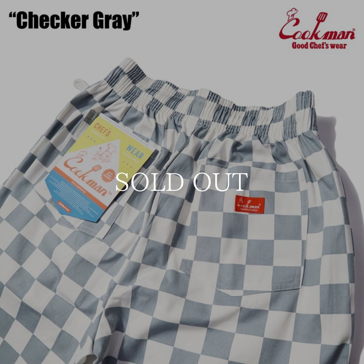画像6: COOKMAN  Chef Pants Checker (Gray) (6)