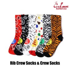 画像9: COOKMAN  ソックス Rib Crew Socks Sauce Splash (White) (9)