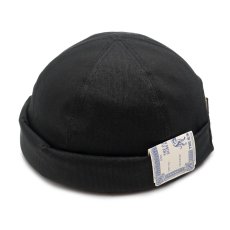 画像3: THE H.W.DOG&CO.  PIQUE ROLL CAP (BLACK) (3)