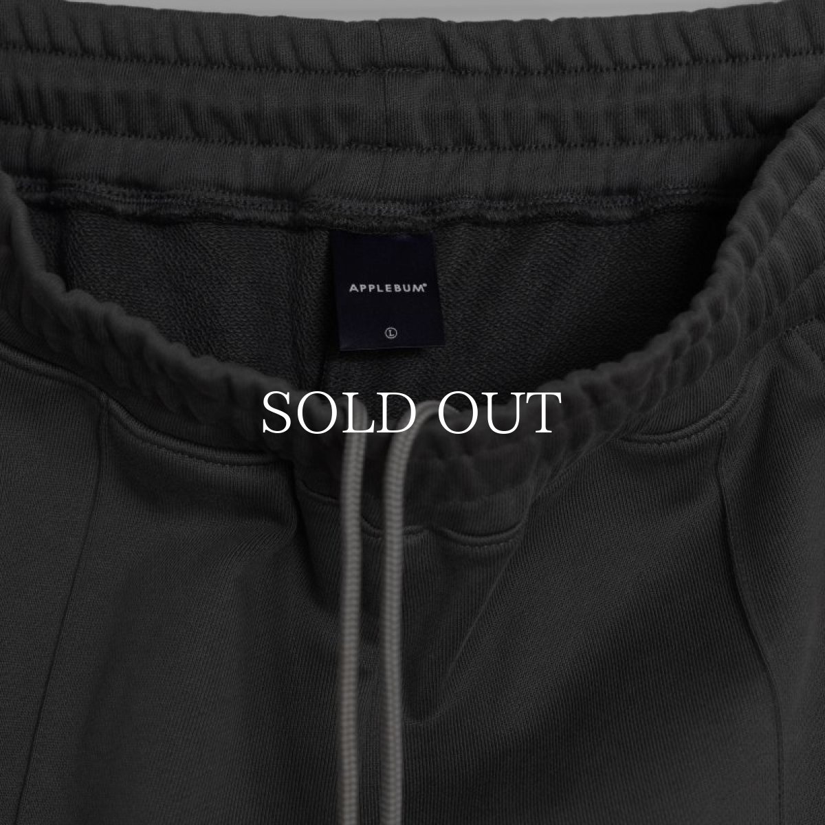 画像9: APPLEBUM  Center Pleats Sweat Pants (Charcoal) (9)