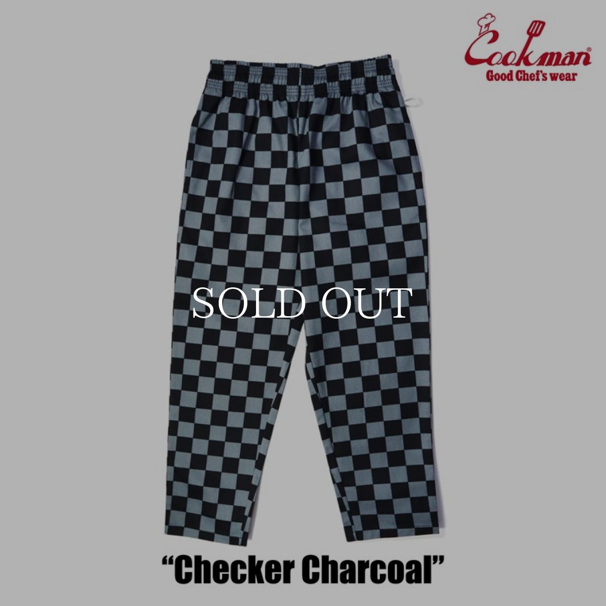 画像4: COOKMAN  Chef Pants Checker (Charcoal) (4)