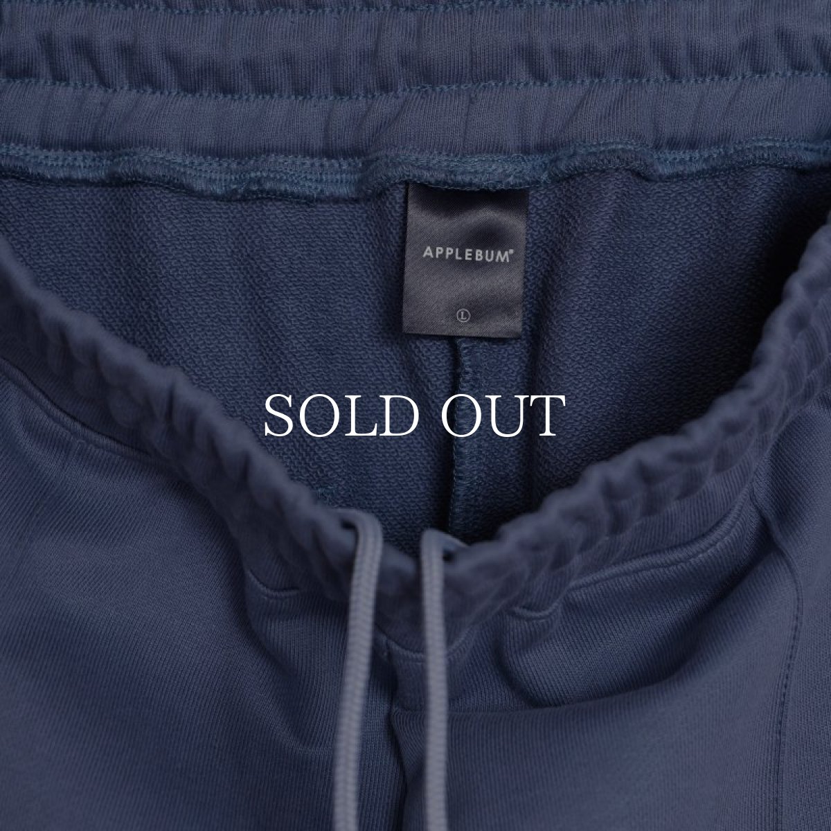 画像9: APPLEBUM  Center Pleats Sweat Pants (Blue Gray) (9)