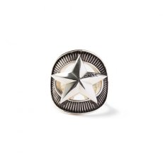 画像2: CALEE  Silver star concho ring (Silver) (2)