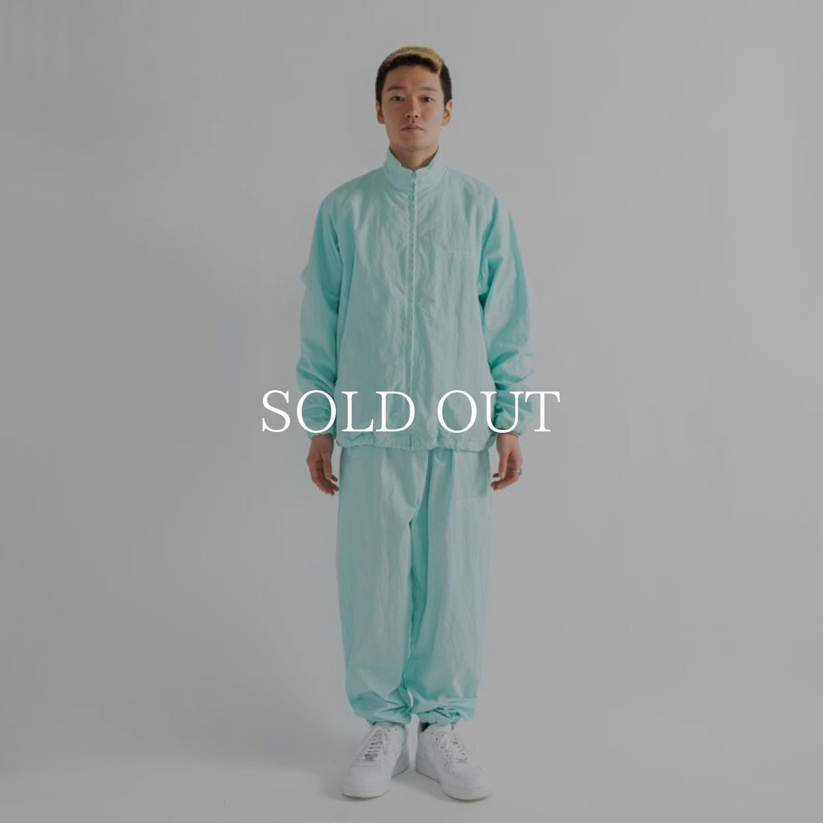 画像5: APPLEBUM  Dyed Cotton Nylon Track Pants (Turquoise) (5)