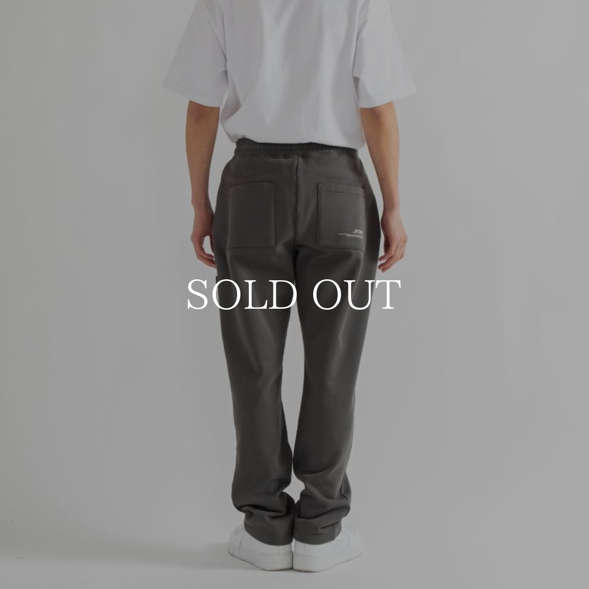 画像4: APPLEBUM  Center Pleats Sweat Pants (Charcoal) (4)