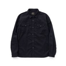 画像1: RATS  PIECE DYED SHIRT (BLACK) (1)