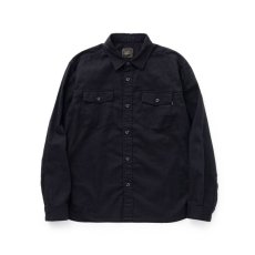 画像1: RATS  PIECE DYED SHIRT (BLACK) (1)