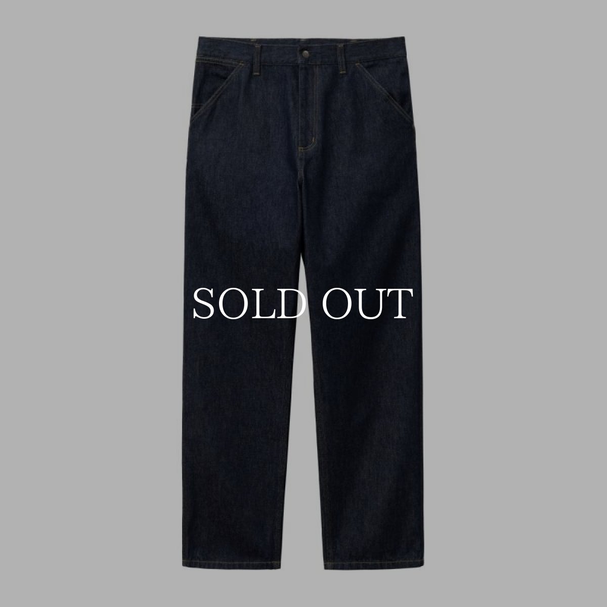 画像2: CARHARTT WIP  SINGLE KNEE PANT (Blue rinsed) (2)