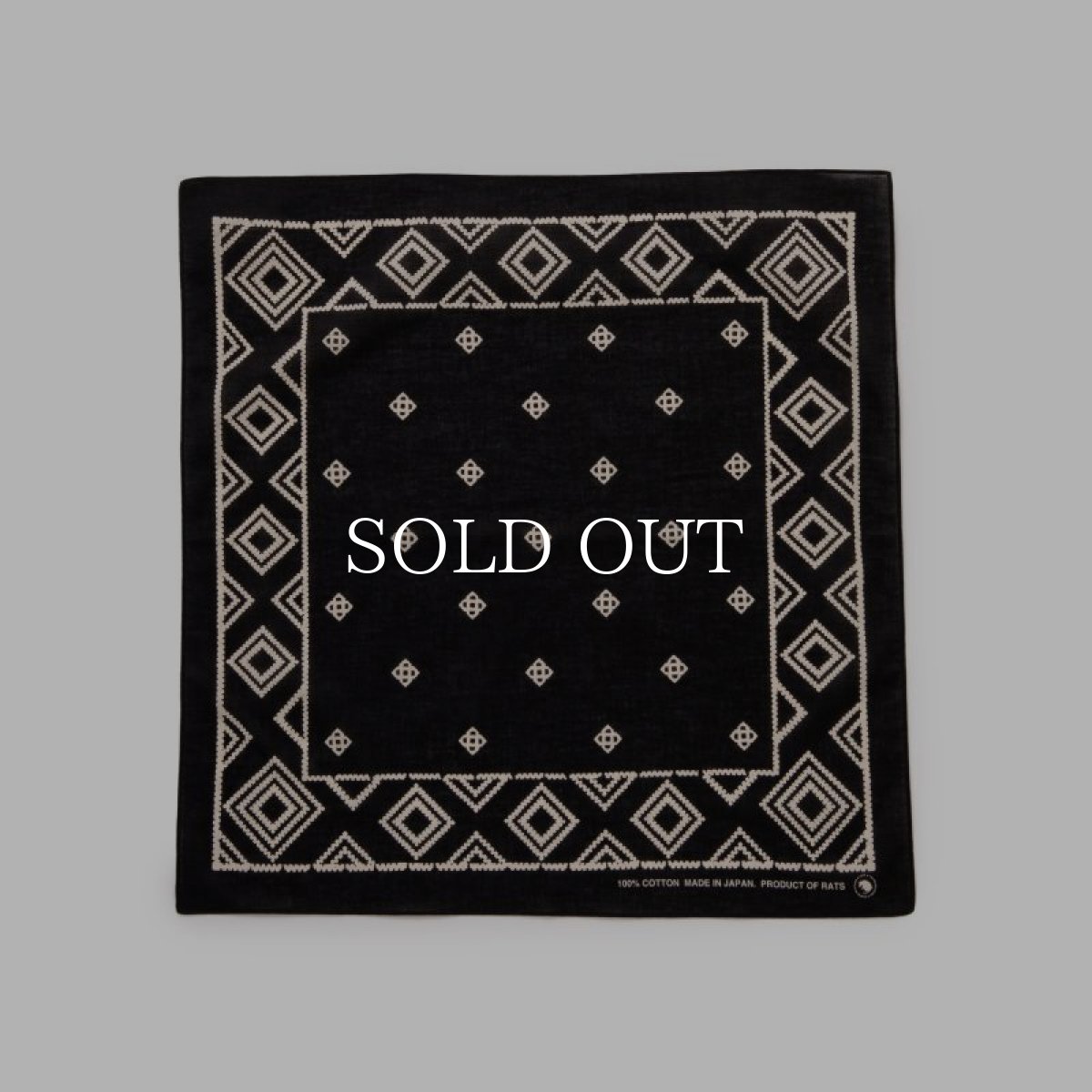 画像1: RATS  BANDANA (BLACK) (1)