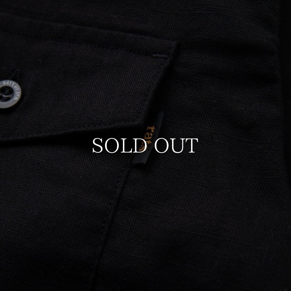 画像6: RATS  PIECE DYED SHIRT (BLACK) (6)