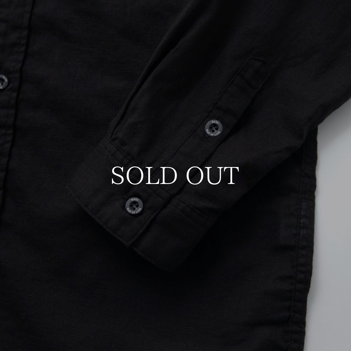 画像5: RATS  PIECE DYED SHIRT (BLACK) (5)