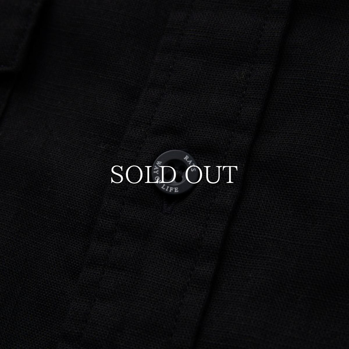 画像4: RATS  PIECE DYED SHIRT (BLACK) (4)