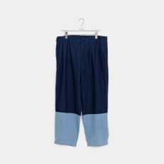 画像1: APPLEBUM  Denim Bicolor Pants (Navy/Blue) (1)