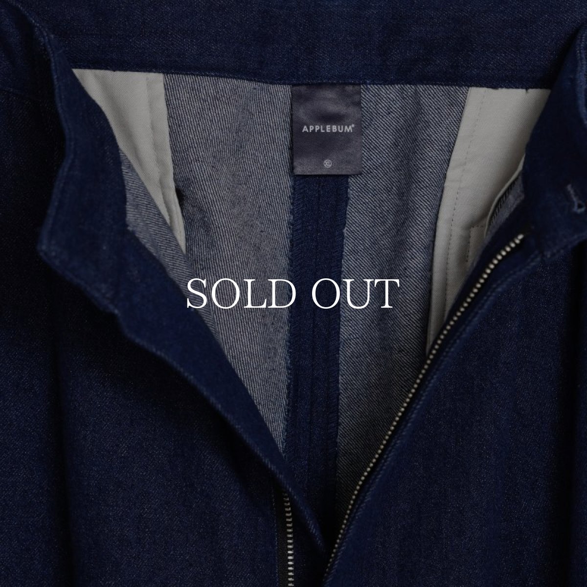 画像3: APPLEBUM  Denim Bicolor Pants (Navy/Blue) (3)